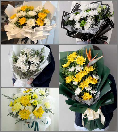 安徽滁州市明光市女山湖镇山南村白事花束代送